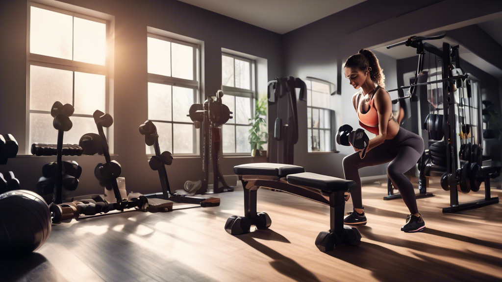 Adjustable Dumbbells and Bar Exercises