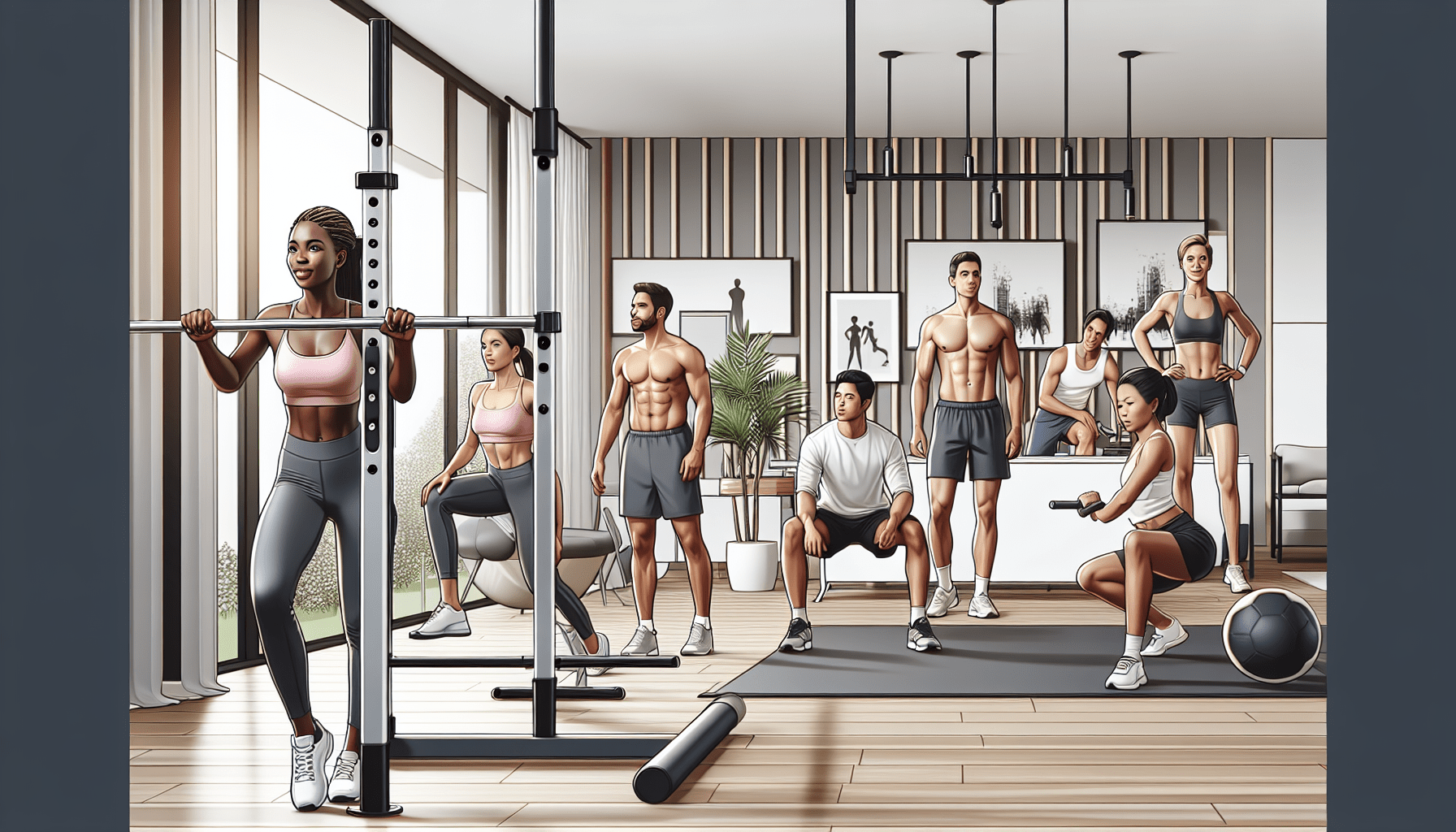 Exercises Using Home Fitness Bars